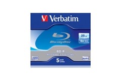 VERBATIM 43715 VERBATIM BD-R 25GB 6X 5pk JC (43715 1207696) Unavailable