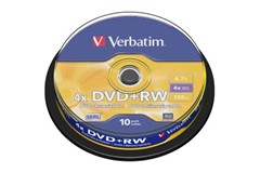 VERBATIM 43488 VERBATIM DVD+RW 4.7GB 10Pk Spindle 4X (43488 1048706) Unavailable